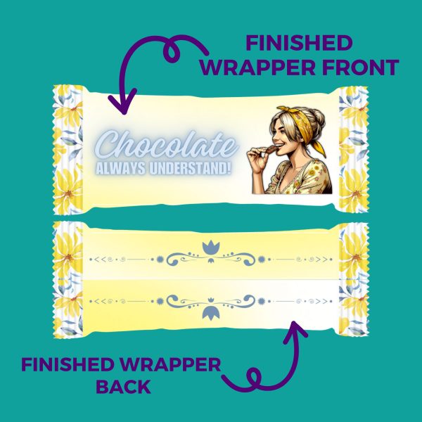 2 Finger Kit Kat wrapper Canva template