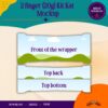 2 Finger Kit Kat wrapper Canva template