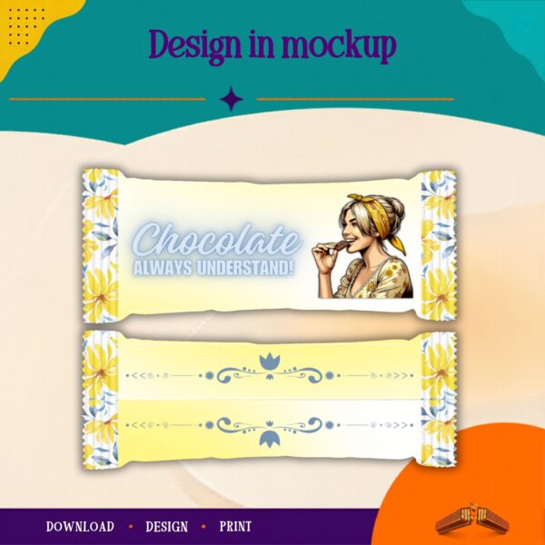 2 Finger Kit Kat wrapper Canva template