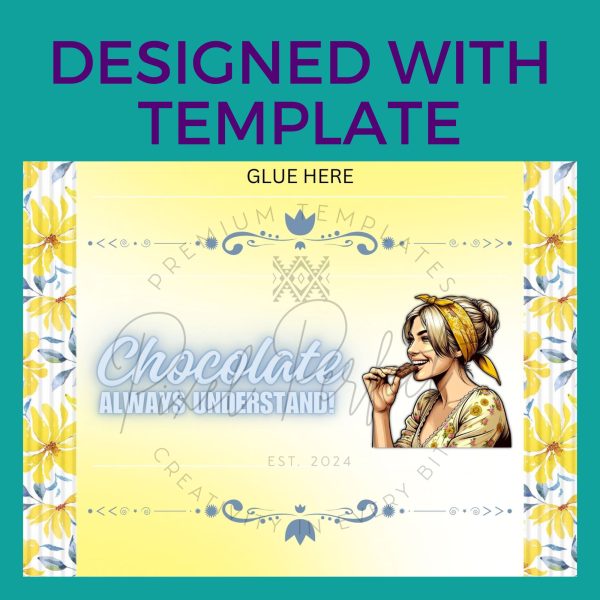 2 Finger Kit Kat wrapper Canva template