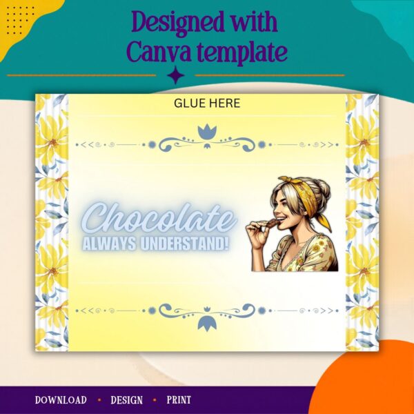 2 Finger Kit Kat wrapper Canva template