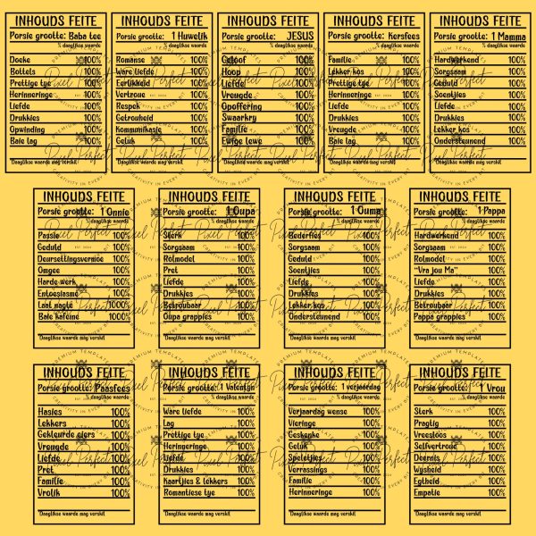 Big Bundle nutrition facts Afrikaans