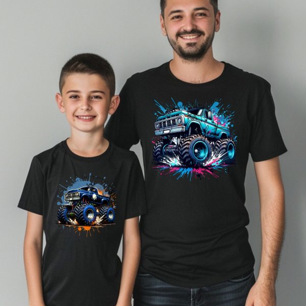 Monster trucks clipart