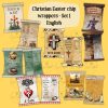 Christian Easter egg- and chip wrapper Set 1 English