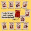 Dog Christmas snack pack wrappers