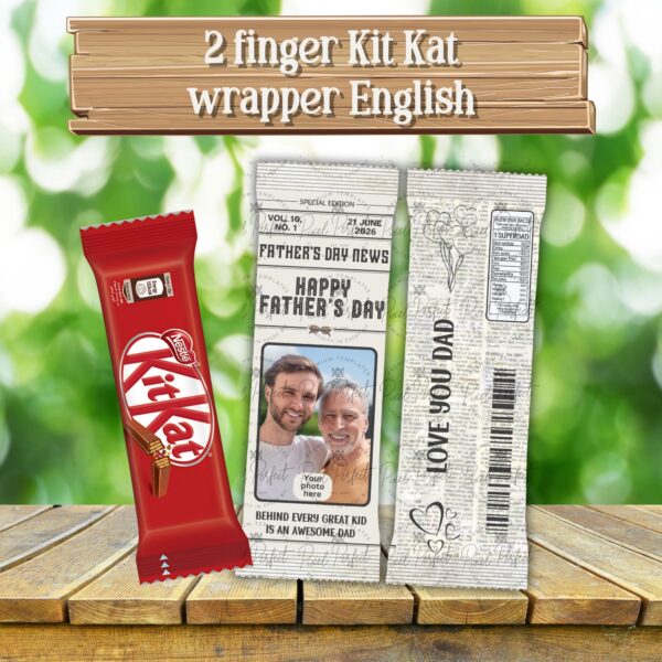 Father's day newspaper wrappers English
