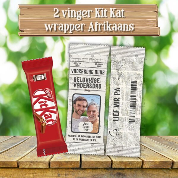 Father's Day newspaper wrappers Afrikaans