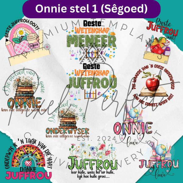 Teacher clipart bundle 1 Afrikaans
