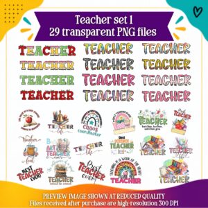 Teacher clipart bundle 1 English