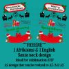 Freebie Santa sacks