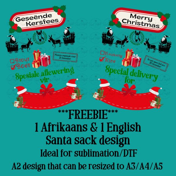 Freebie Santa sacks