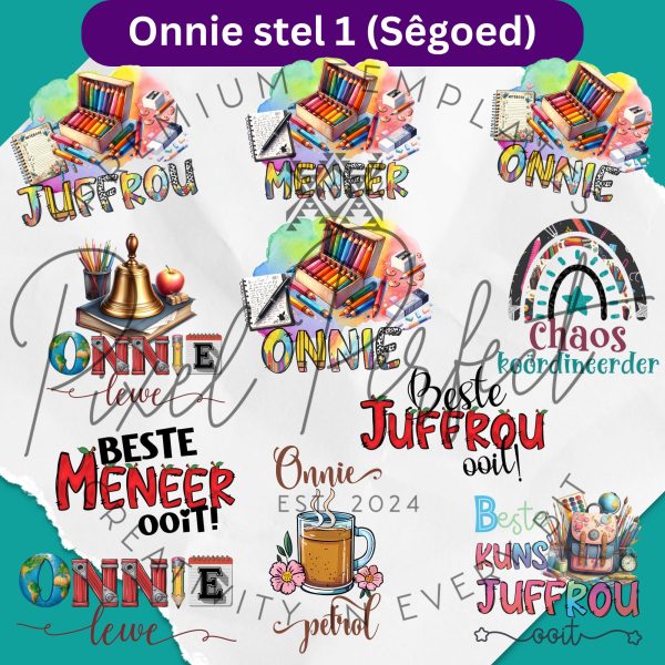 Teacher clipart bundle 1 Afrikaans