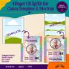 4 finger Kit Kat wrapper Canva template