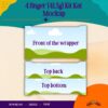 4 finger Kit Kat wrapper Canva template
