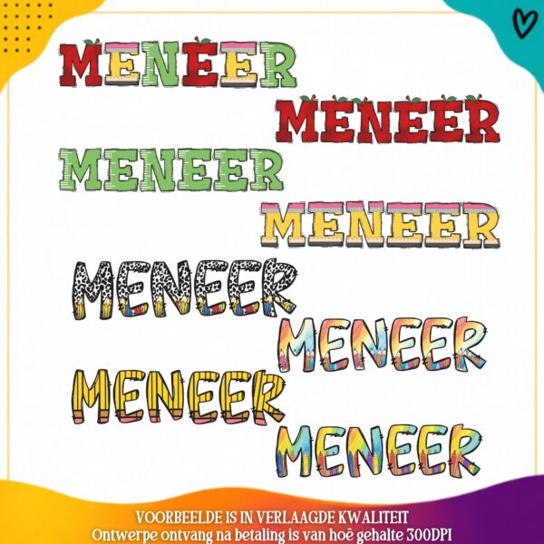 5 Teacher clipart bundle 1 Afrikaans