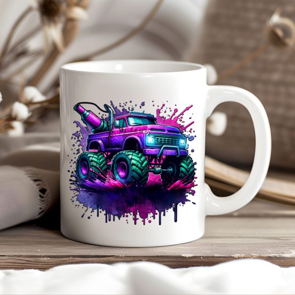 Monster trucks clipart