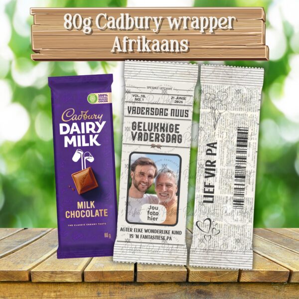 Father's Day newspaper wrappers Afrikaans