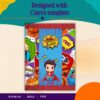 80g chocolate slab wrapper Canva template