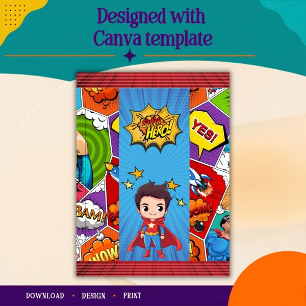 Designed with template 80g chocolate slab wrapper Canva template