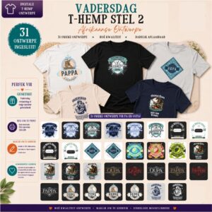 Afrikaanse Vadersdag t-hemp stel 2