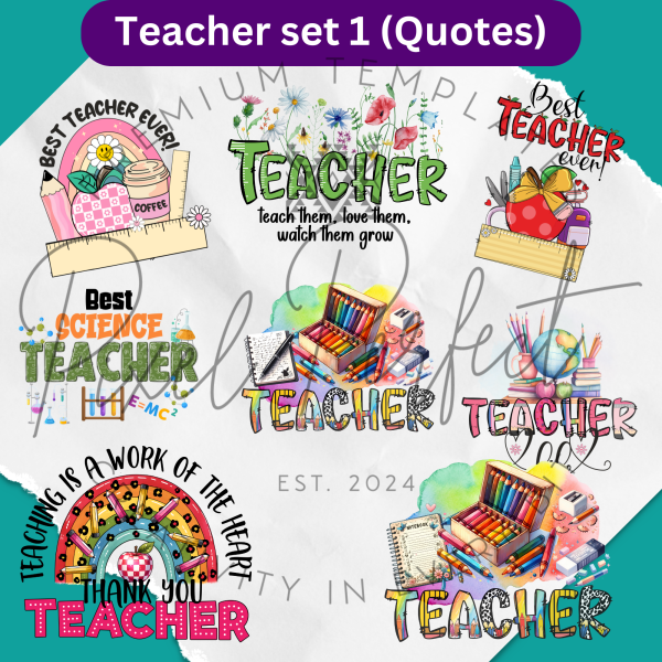 Teacher clipart bundle 1 English