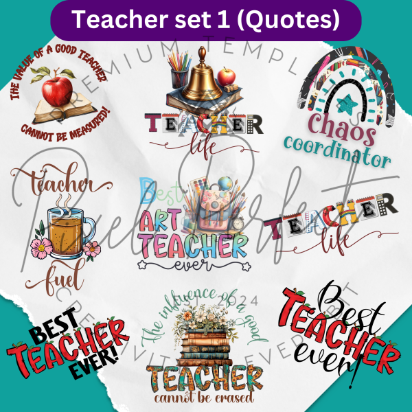 Teacher clipart bundle 1 English