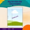 80g chocolate slab wrapper Canva template