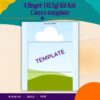 4 finger Kit Kat wrapper Canva template