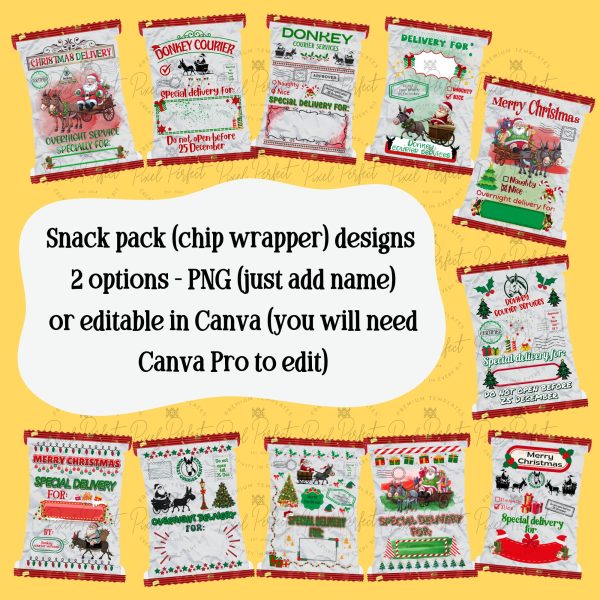 Christmas 2024 snack pack bundle English