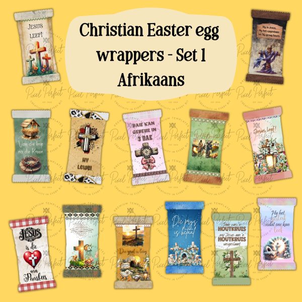 Christian Easter egg- & chip wrapper Set 1 combo