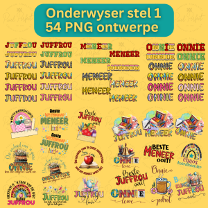 Teacher clipart bundle 1 Afrikaans