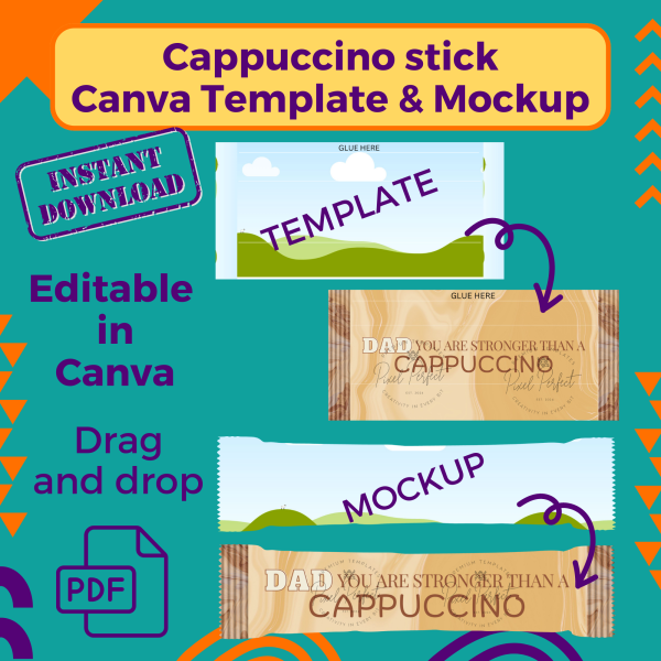Cappuccino stick wrapper