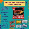 Bar-One minis Canva template