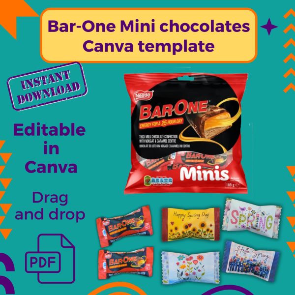 Bar-One minis Canva template