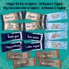 Birthday & Thank you chocolate wrappers bundle Set 1