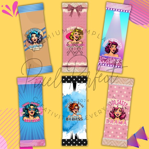 Sassy Women’s Day chocolate wrappers