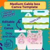 Gable box medium Canva template