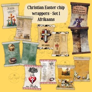 Christian Easter chip wrapper Set 1 Afrikaans