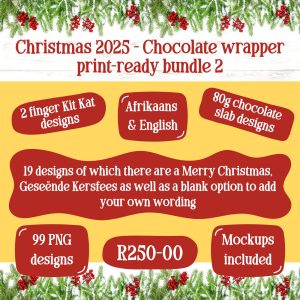 Christmas 2025 Chocolate wrapper bundle 2