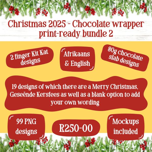 Christmas 2025 Chocolate wrapper bundle 2