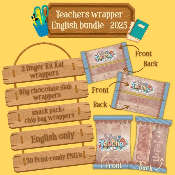 Teacher's wrapper English bundle 2025