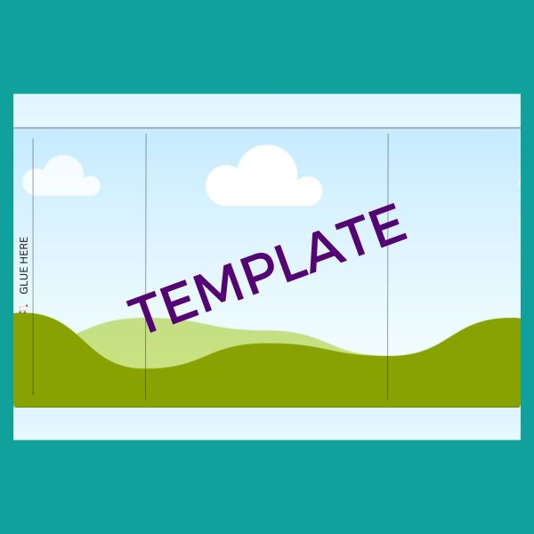 Small snack pack wrapper Canva template