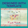 Small snack pack wrapper Canva template