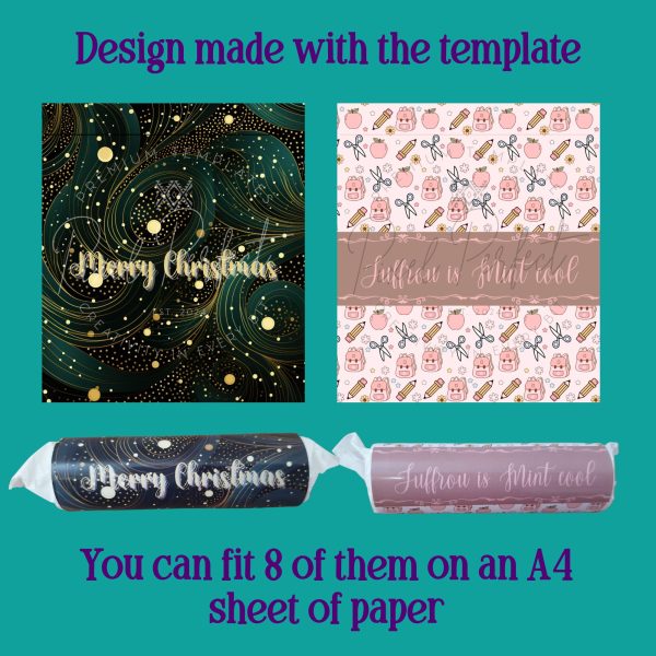 XXX Mint wrapper Canva template
