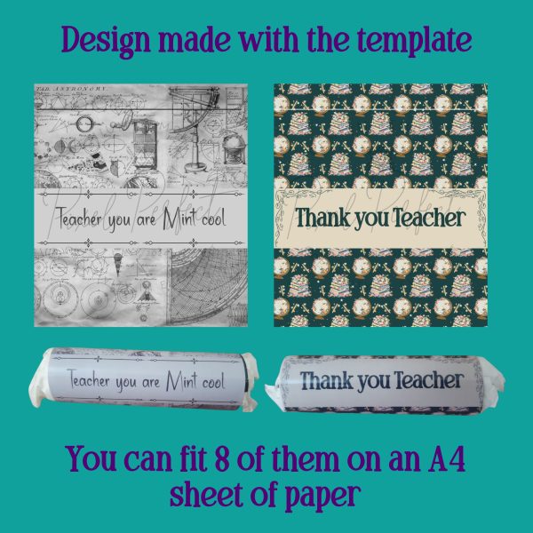 XXX Mint wrapper Canva template