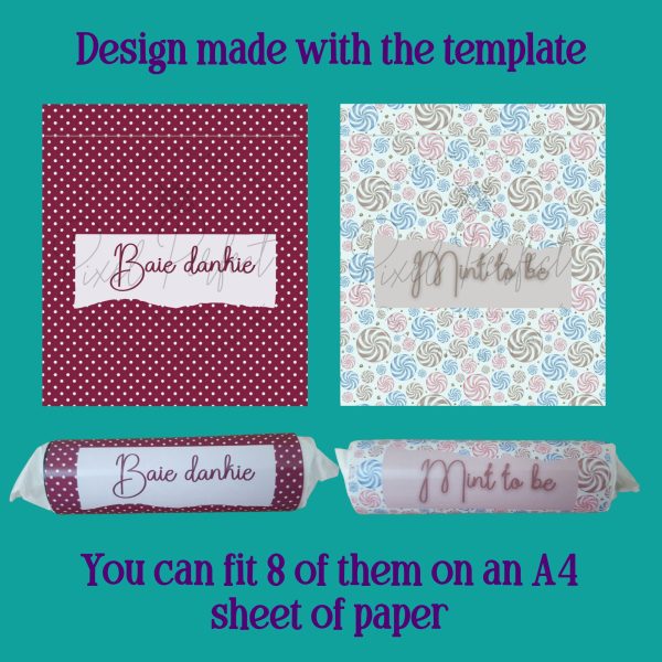 XXX Mint wrapper Canva template