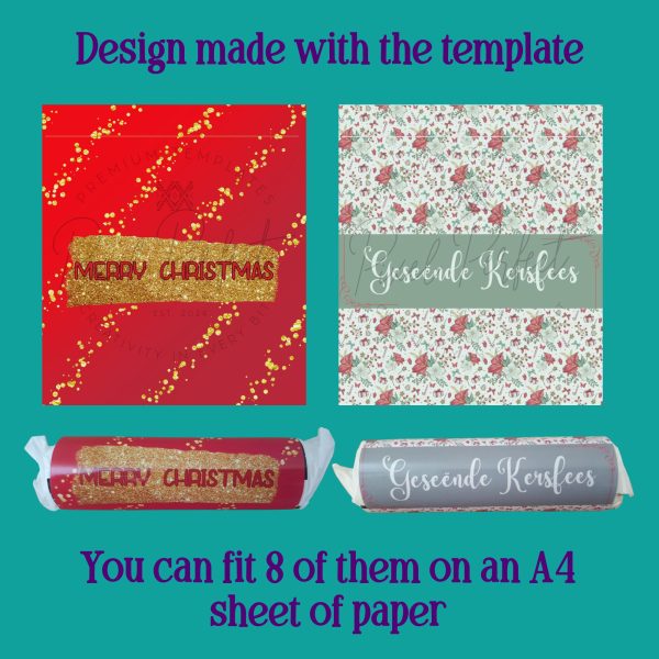 XXX Mint wrapper Canva template