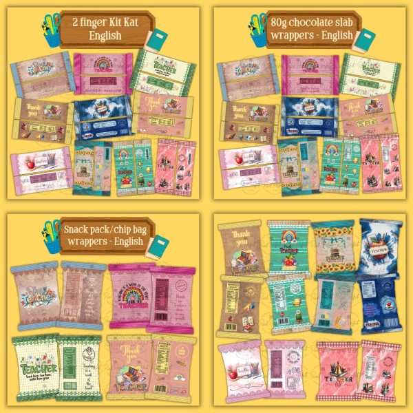 Teachers wrapper big bundle 2025