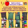 Back to school bundle snack pack wrappers