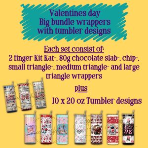 Valentine's Day big bundle with tumbler designs